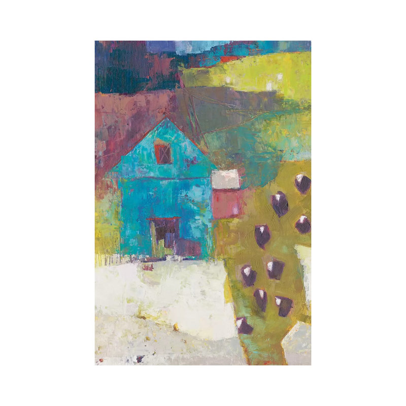 Cloverton Barn by Sue Jachimiec - Wrapped Canvas Painting, 30.48cm H x 20.32cm W 1.9cm D