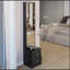 Longueur 11,8 po x largeur 15,7 po x hauteur 63 po Armoire à miroir simple et élégante, armoire pleine grandeur, très grand miroir, rangement multicouche à grande capacité, à utiliser seul ou en combinaison avec meuble-lavabo