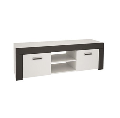 Aashni Unfinished TV Stand for TVs up to 88" with Fireplace Included