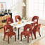 De 2 chaises de salle à manger en chenille rose - conception simple, coussin confortable, évidé, style contemporain et assemblage facile à l'intérieur, 2 éponges