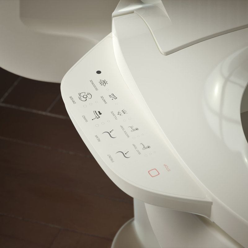 C3® 155 Cleansing Elongated Toilet Seat, Biscuit