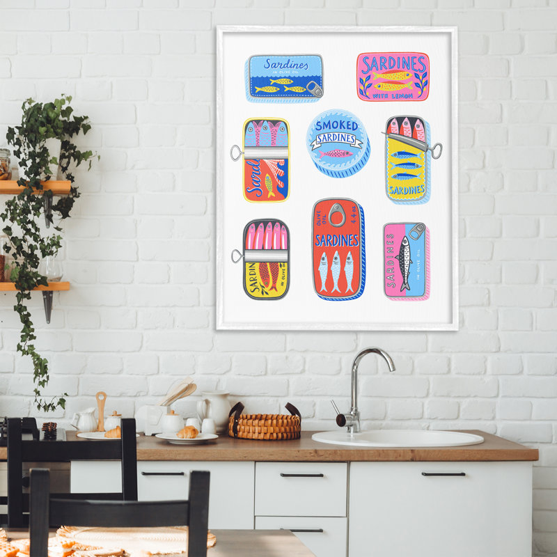 Giclée encadrée, par Bex Morley Design, H 30 po x l 24 po, Estampe numérique encadrée blanc bord de mer