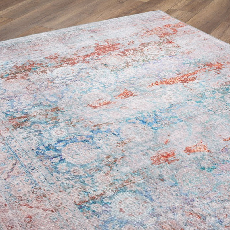 Premium Machine Washable Carpet, 4.6 x 6.2 Feet, 100% Polyester, 1850 g/m² | Pile Height: 0.2 Inches | Eco-Friendly Recycled Poly Cotton Underside | Perfect for Living Room, Bedroom, and High-Traffic Areas