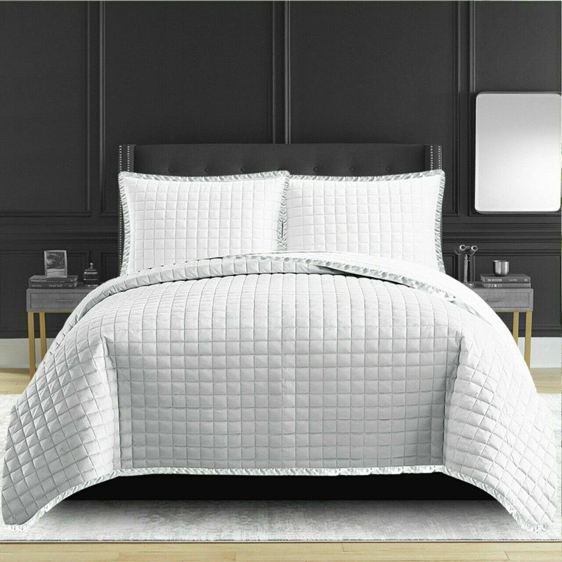 Abdulai Microfibre Bedspread, White