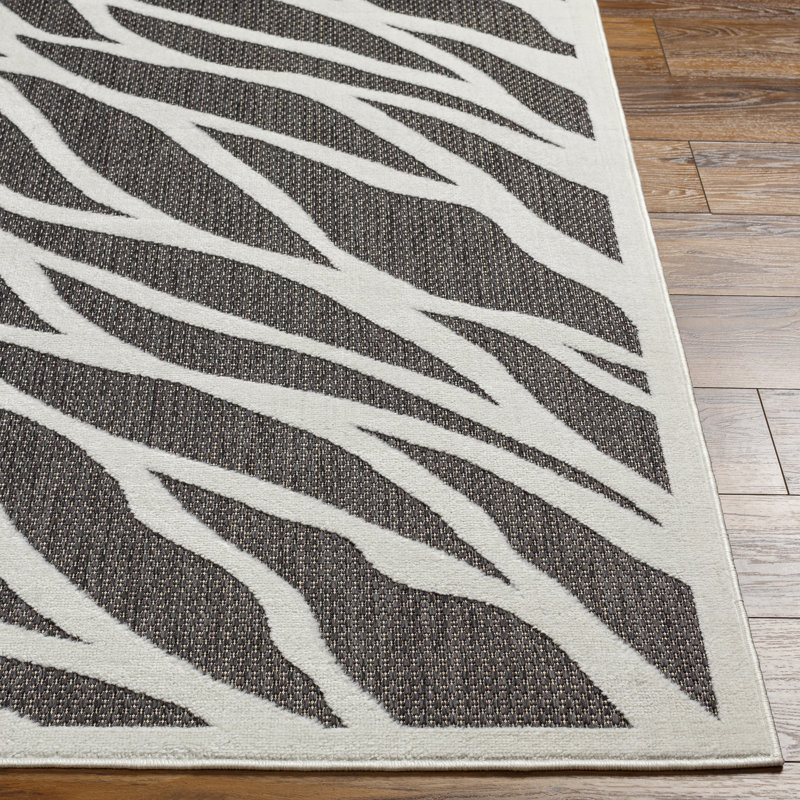 Tapis gris anthracite Courtne, Rectangle 6 pi 7 po x 9 pi