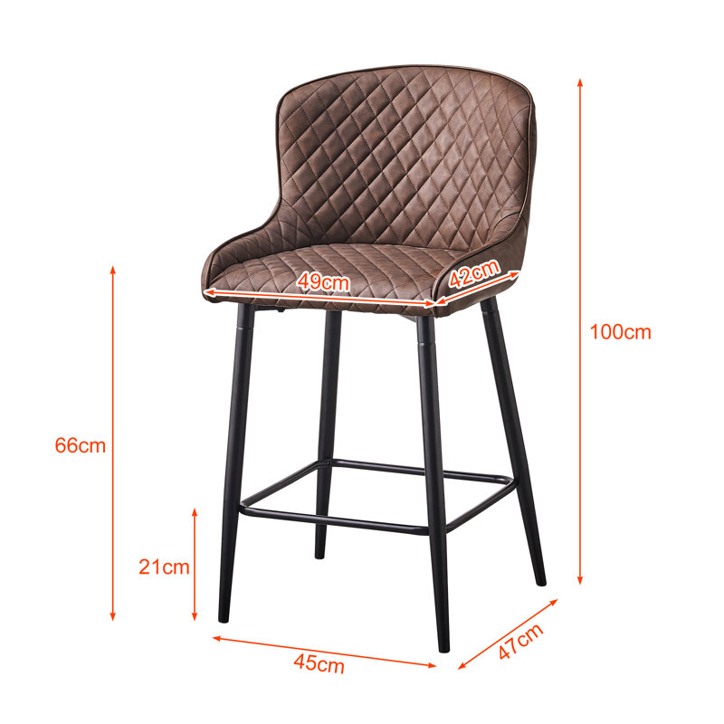 Adreonna 66cm H Upholstered Side Chair, Brown