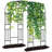 Tall Garden Arch Trellis For Climbing Plants, Large Grape Vine Support Arch Arbour Trellis