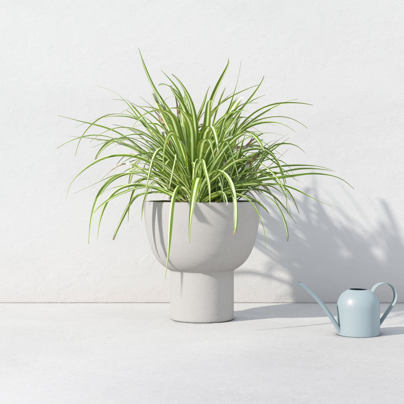 Handmade Ceramic Urn Planter, 20" H x 19.75" W x 19.75" D