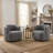 Bryonie Upholstered Swivel Barrel Chair-2039606046