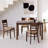 Davron Wooden Modern Farmhouse Rectangular Dining Table-1773948112