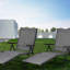 Chaise de patio inclinable