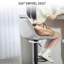 Styner Upholstered Adjustable Height Counter Stool with Metal Frame-694646089