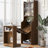 Modern Wooden Foldable Desk With Hutch & Storage, Home Office Pet-Friendly Gaming Desk With Shelves, Space-Saving Workstation With Free Cat Bed & Scratching Post