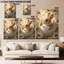  Art mural sur toile lapin - Pâques et printemps, décoration murale pour la maison, art mural lapin avec marguerites, œuvre d'art de qualité galerie avec cadre en toile tendue, 20 po x 30 po-1525908408