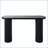 Wood Console Table with Fluted Entryway Design
