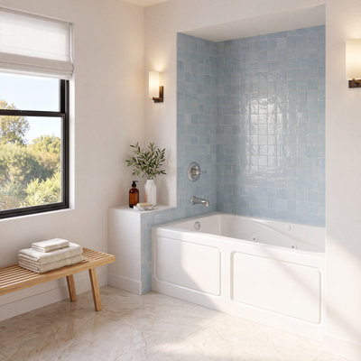 Evolution 60" Alcove Whirlpool Bathtub
