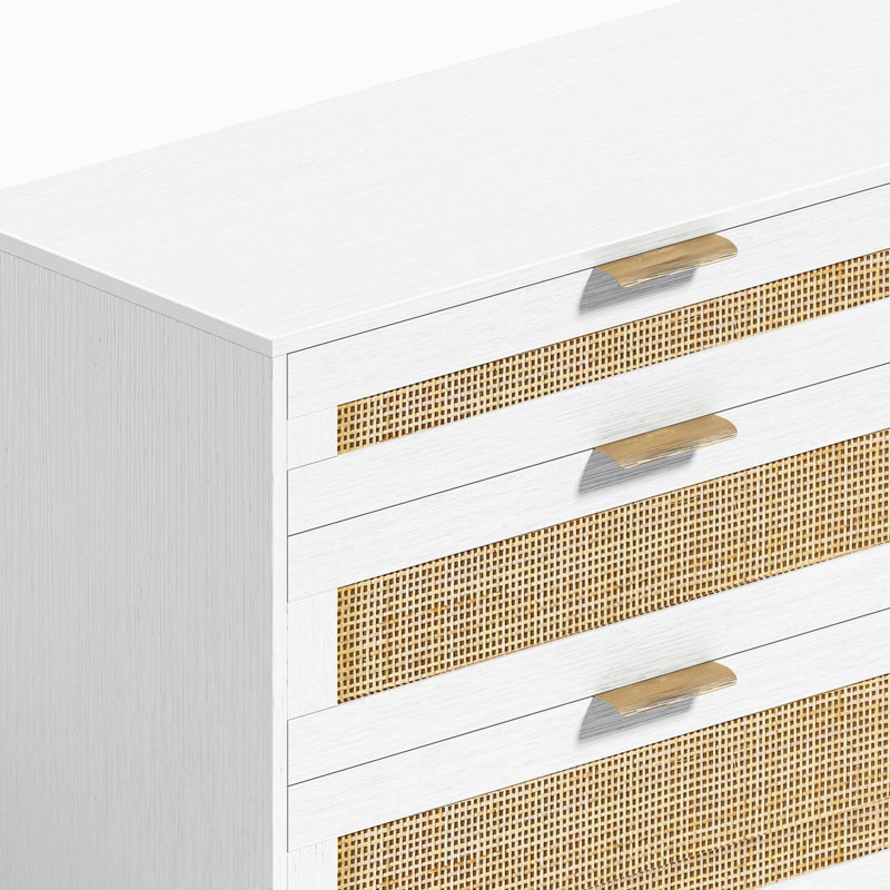 Console de rangement en bois, Blanc