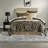 Luxury Cal King Bedding Sets, Polyester Comforter Chenille Jacquard Damask Design