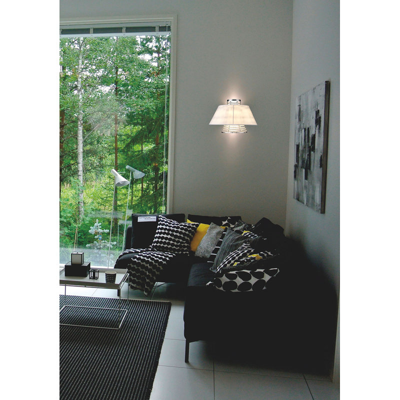 Flush Mounted Sconce, White