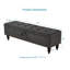 Banc avec repose-pieds 59 po avec rangement-586243460