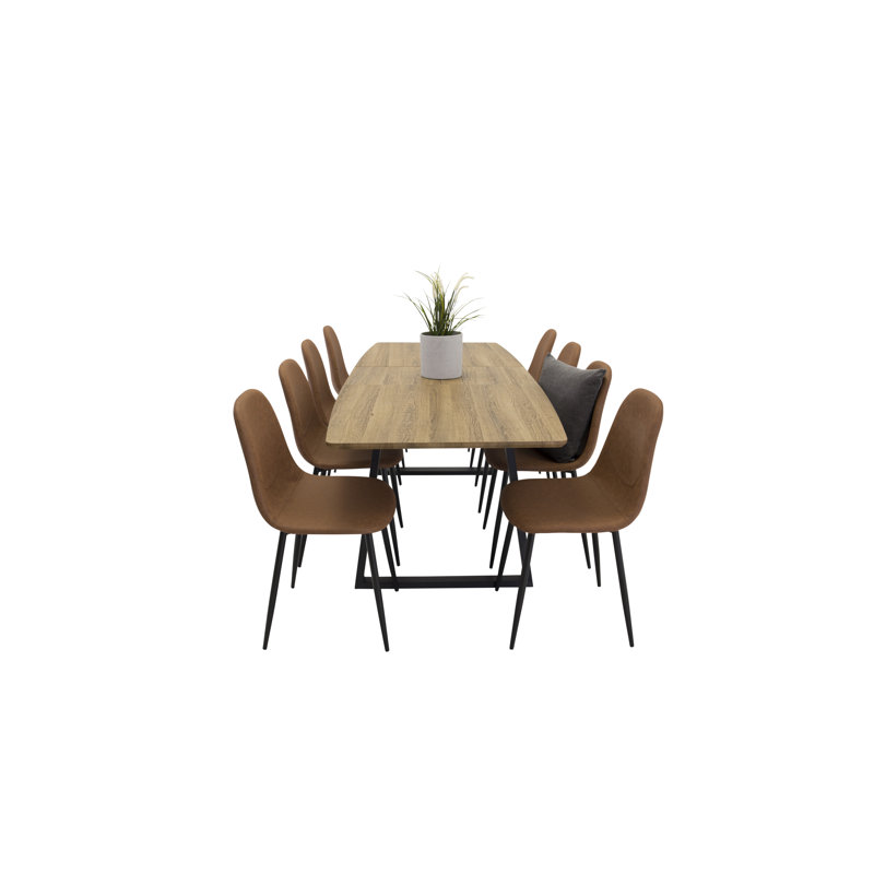 Nevis Butterfly Leaf Dining Set, Brown