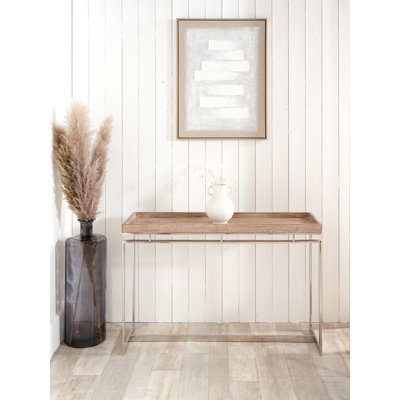 Wiechmann 115cm Solid Wood Top Console Table