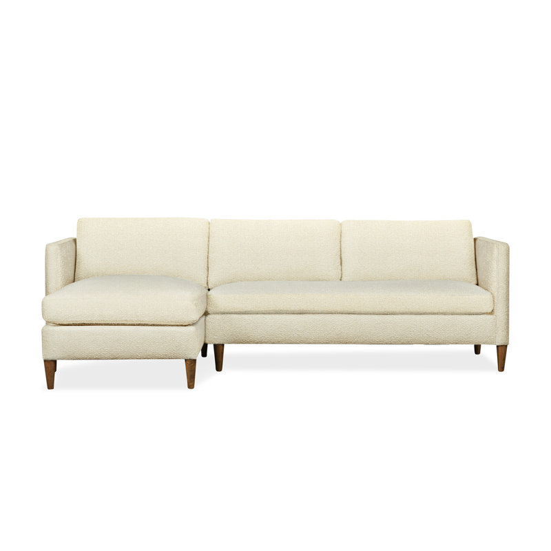 Canapé modulaire 2 pièces Clifford, Accoudoir à gauche (vu de face), Valet carbone Tweed