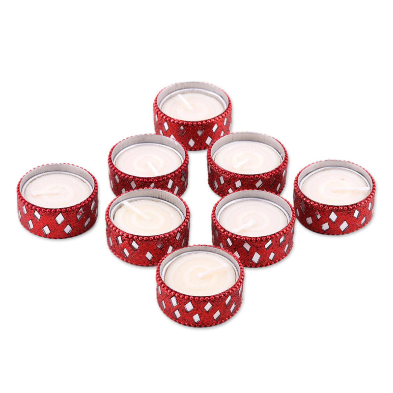 0.8'' H Mercury Glass Tabletop Tealight Holder