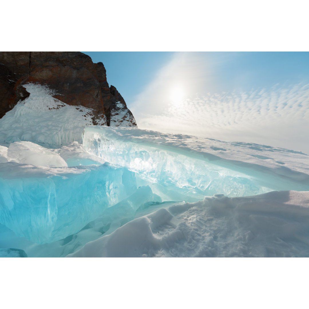 Frozen Lake Baikal - Wrapped Canvas Print