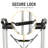  Collapsible Service Cart, 2 Shelves, 100 Lb Capacity, Portable Tool Cart With Ergonomic Design, Ideal For Home, Garage, And Industrial Use