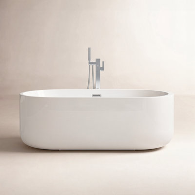 Contemporary-Modern 67'' Air Acrylic Bathtub