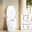 Bidet de toilette blanc intelligent avec capteur de pied, siège chauffant, nuit, lavage par massage, buse autonettoyante, chasse d'eau automatique, télécommande,