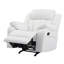 Élégant fauteuil inclinable blanc avec accoudoirs rembourrés