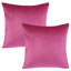 Ensemble de housses de coussin en velours, housses de coussin décoratives carrées 18 po-133340073-133340074