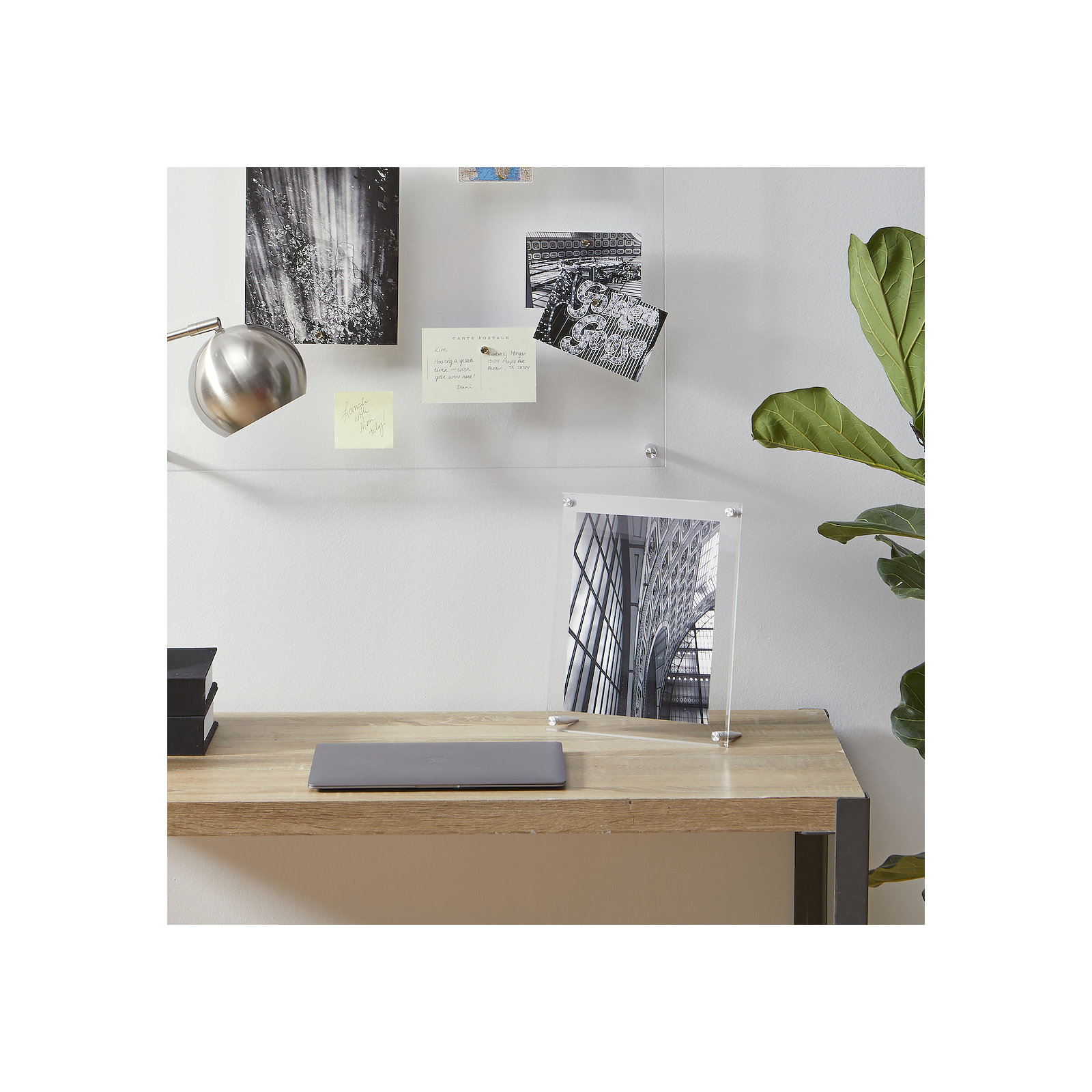 Cateno Tabletop Reversible Picture Frame, 8" x 10", Silver