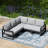 Patio 5-Piece Deep Seating Set With Frame-165368037-165368033