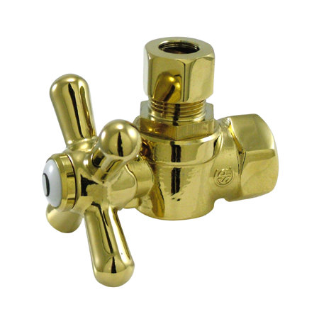 Quarter Decorative Turn Valves, Polished Brass