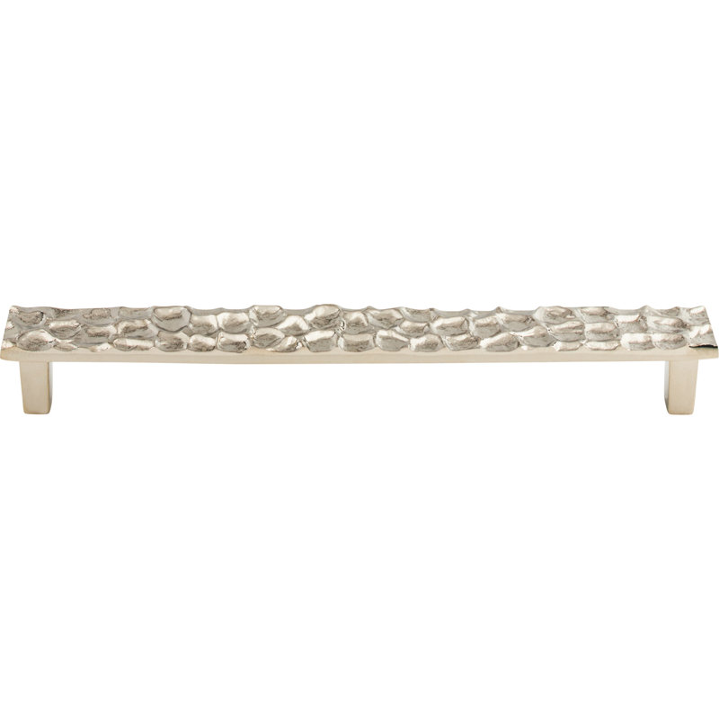 Cobblestone Bar Pull, Polished Nickel, 8 13/16" Center to Center