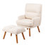 Fauteuil d'appoint avec repose-pieds Deeda-441211536