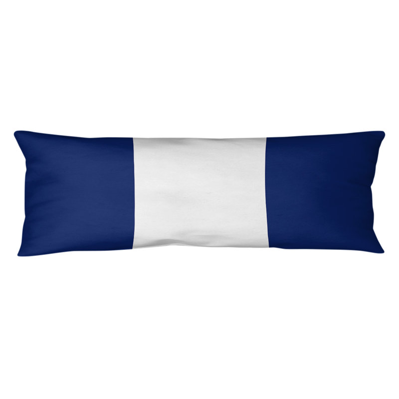 Oreiller de corps en polyester / polyester Arizona Football Stripes, Bleu Denver / blanc, Football Tennessee