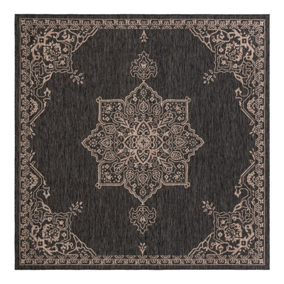 Cowgill Oriental Beige/Black Area Rug