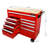 9 DRAWERS MULTIFUNCTIONAL TOOL CART WITH WHEELS AND WOODEN TOP-2002534676