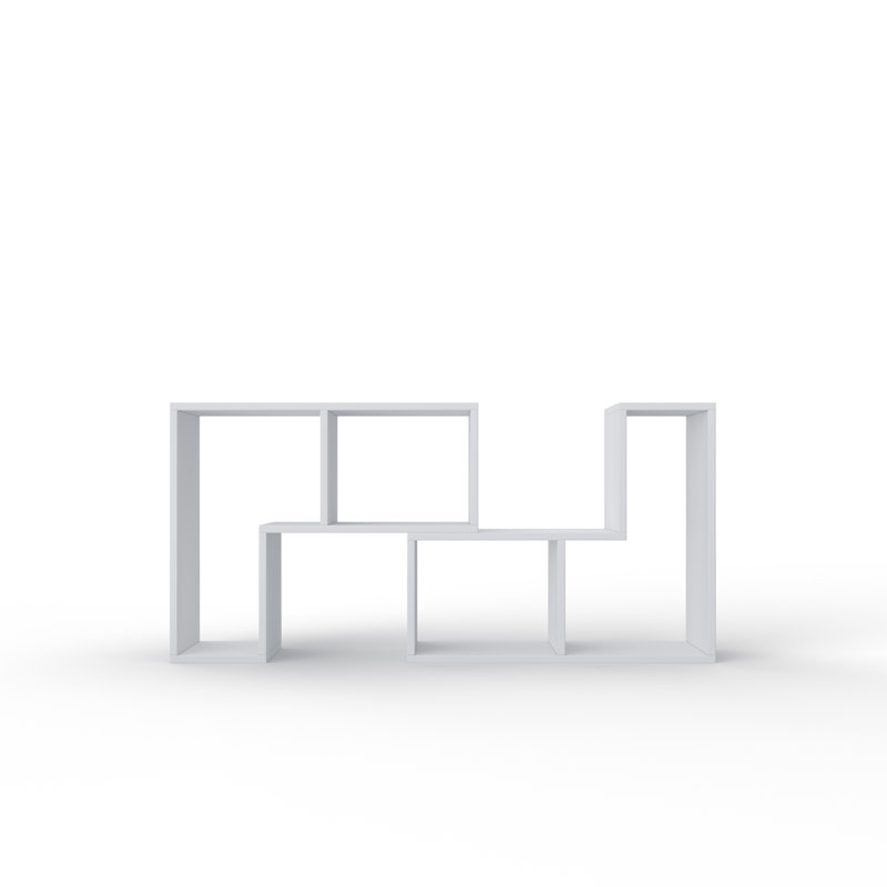 Breaghannon 90cm H x 76cm W Bookcase, White
