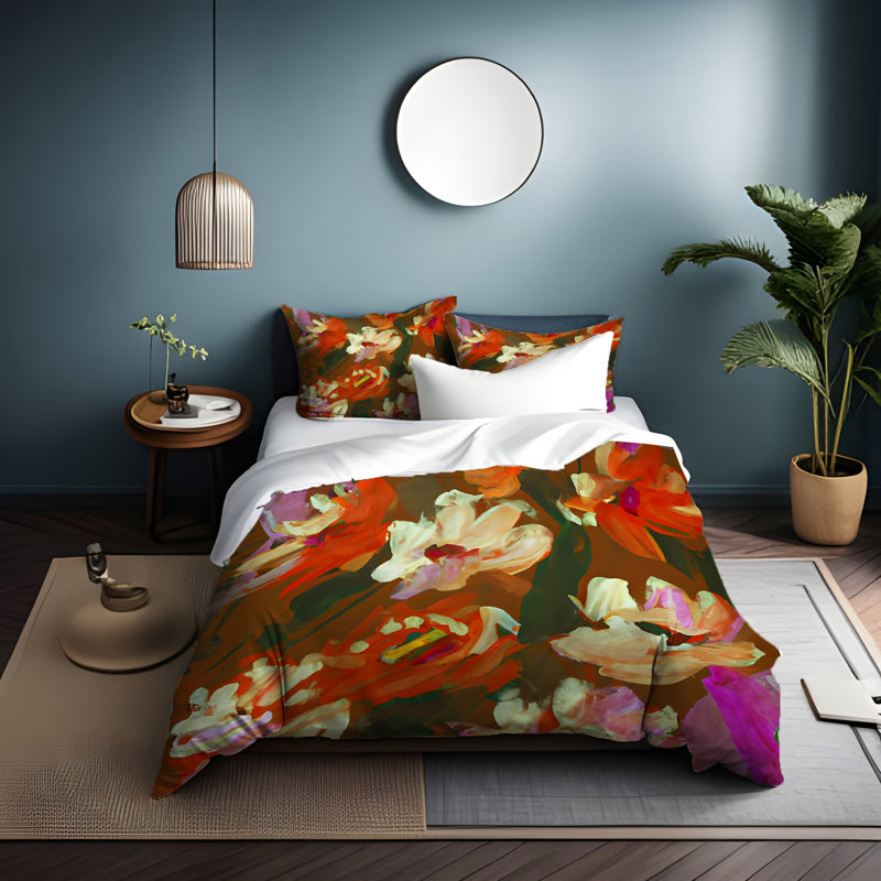 Literie , Housse de couette simple + 1 taie décorative pour