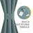 Blackout Curtain for French Door, Rod Pocket Thermal Insulated Drapes Privacy Window Panel for Living Room/Doorways/Classroom, 1 Panel-1542437726-1542437729