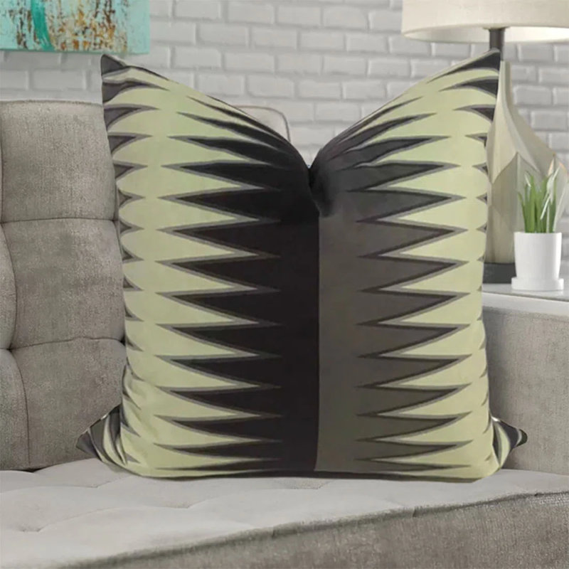 Housse de coussin carré en velours , 22 po x 22 po