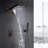 BathSelect Mugla Rectangular LED Shower Head with Handheld