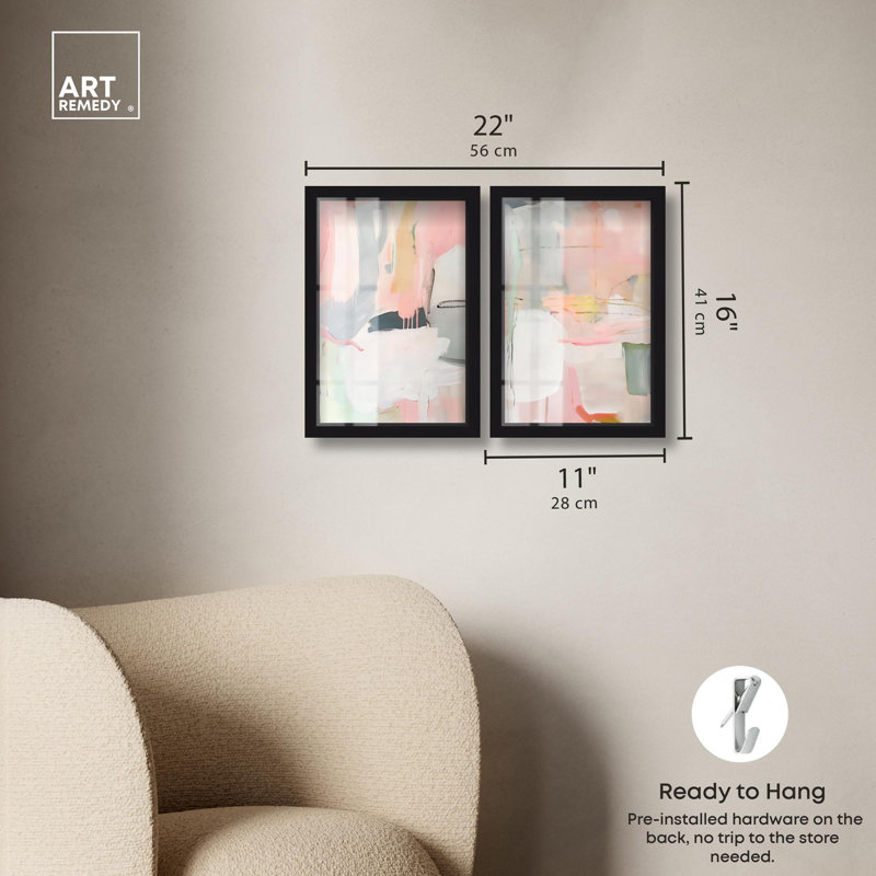 Oasis Minimalist Room Art , Noir, H 16 po x l 11 po