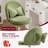Velvet Tall Office Chair With Wheels Vanity Chairs With Back, Versatile Height Use: Office To Bar Stools Small Ergonomic Comfy Armlees Computer Desk Chair With Bow Lumbar Pillow For Gift-2020643863-2020643857