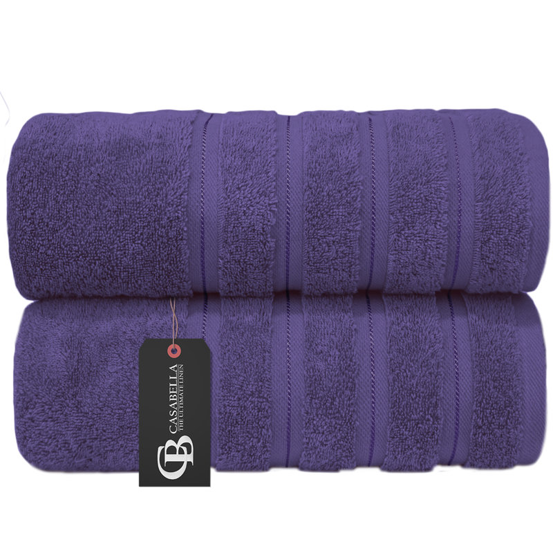 Casabella Luxury Jumbo Bath Sheet, Purple